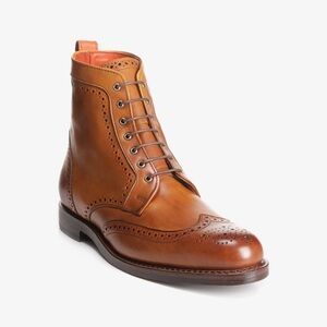 Allen Edmonds Tan Leather Brogue Boots